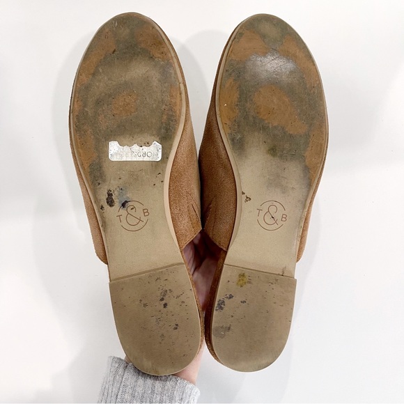 Treasure & Bond Brown Suede Pointy Toe Flat Mules Women's Size 9.5 - Picture 4 of 7